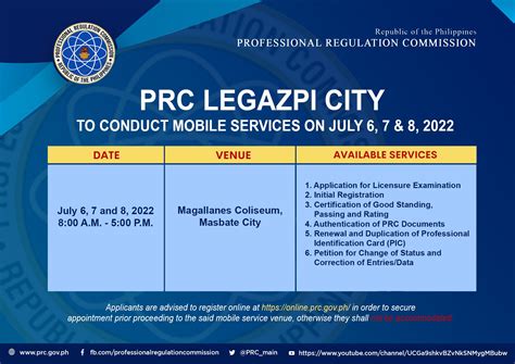 prc legazpi city|PRC LEGAZPI TO CONDUCT .